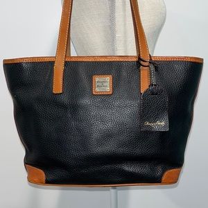 Dooney & Bourke Classic Black Pebbled Leather Tote